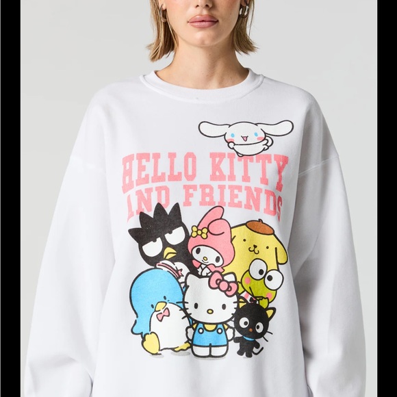 NWT sanrio and friends white sweatshirt - Picture 2 of 8